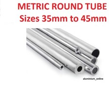 ALUMINIUM ROUND TUBE METRIC 35mm 38mm 40mm 42mm 45mm