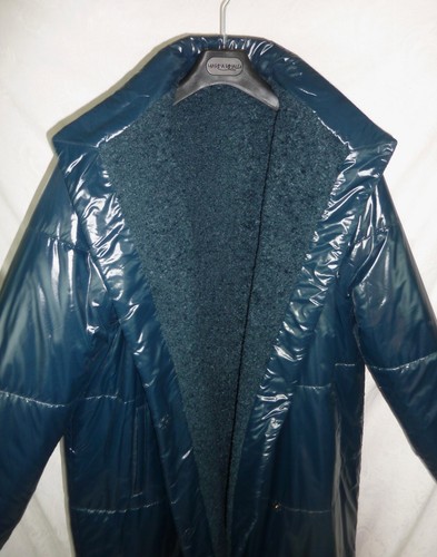 MARINA RINALDI MR 27 Luxe GREEN REVERSIBLE PUFFER COAT NWT Italy XXL 18 20 3XL - Picture 8 of 9