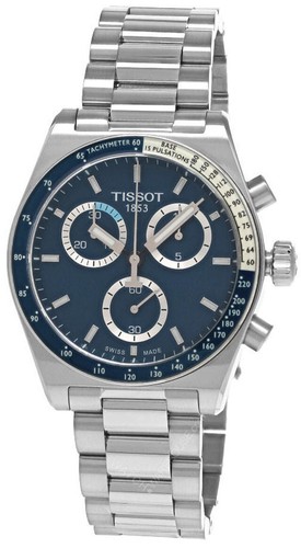 TISSOT PR516 CHRONO Quartz 40MM Blue Dial SS Men s Watch T149 417 11 tissot-pr516-chrono-quartz-40mm-blue-dial-ss-men-s-watch-t149-417-11