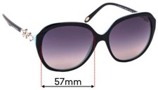 SFx Replacement Sunglass Lenses fits Tiffany Co TF 4132-HB - 57mm Wide