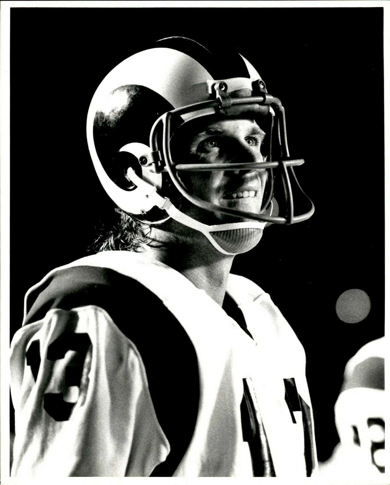 LD224 ORIG 8x10 B&W Photo VTG NFL Los Angeles Rams Wide Receiver Lance ...