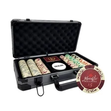 MRC POKER 300PCS 14G MONTE CARLO MILLIONS POKER CHIPS SET WITH DELUXE CASE