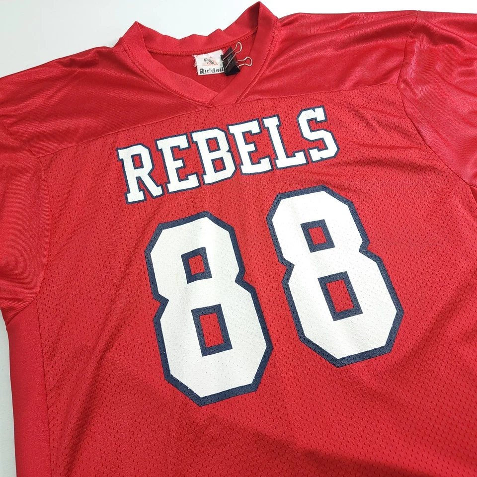 Camiseta de fútbol vintage Riddell NCAA Ole Miss Rebels #88 juvenil talla grande ¡Rara! Foto 2 de 4