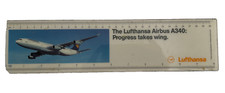 LUFTHANSA German Airlines 12" Ruler Airbus A340 Promotion Vintage 1993