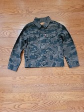 Levi Strauss  Co Camo Denim Jacket Youth Size Small 8-10 Years