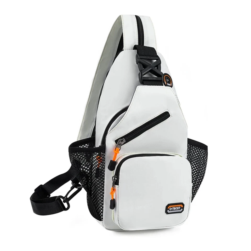 Hombres Mujeres Bolso Bandolera Pecho Oxford Tela Bandolera Viaje Hombro Mochila NUEVO Foto 4 de 4