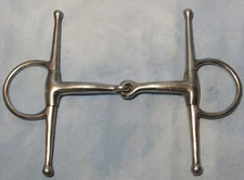 Full Cheek Horse Jointed Snaffle 5" Bit  Steel Stainless Polish Broken Mouth