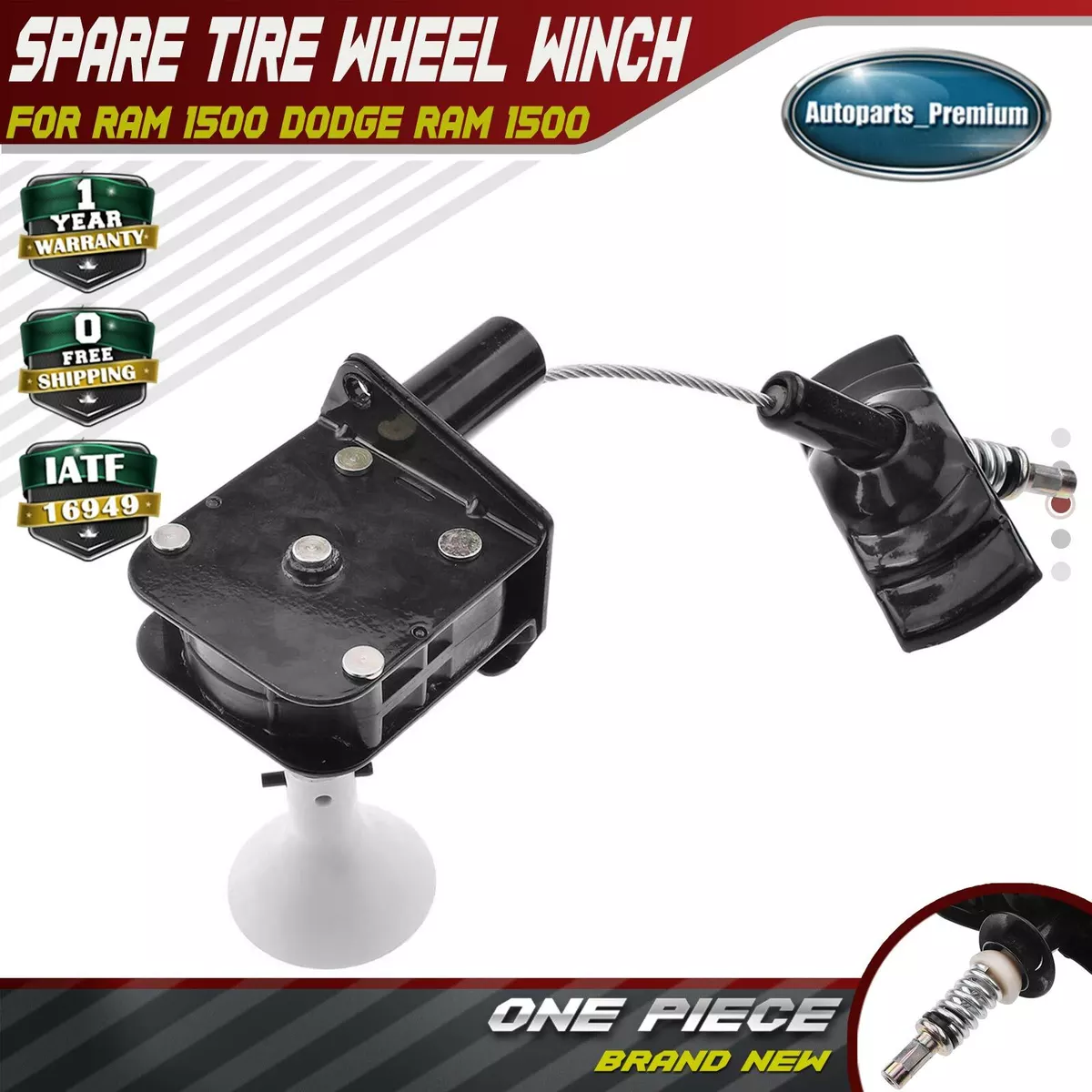 Spare Tire Carrier Hoist for Ram 1500 2011 2018 Dodge Ram 1500