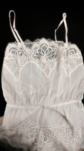 New Victoria's Secret Floral Dream Angels Crochet Lace Romper White Lingerie - Picture 7 of 8