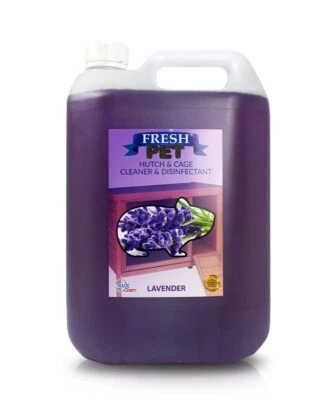Rodent Disinfectant Rabbit Hamster Hutch Cage 5L Lavender Fresh Pet®