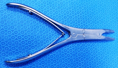 Jarit 230-196 Mini Ruskin Rongeur, Curved, 2mm, 6