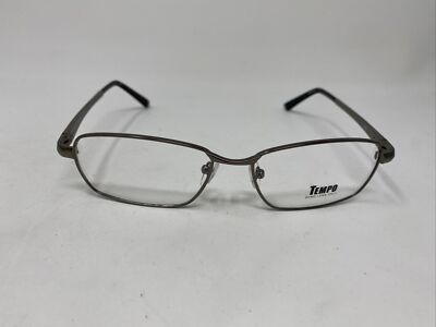 TEMPO MM 1027 GUNMETAL 1629 54/15/140 FLEX HINGE EYEGLASSES FRAME CD23