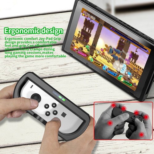 For Switch OLED Joy-Con Steering Wheel Hand Grip 2-in-1 Game Handle Holder 2pcs - Picture 9 of 15