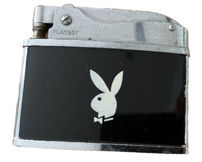 Vintage 1960s Play Boy Bunny Logo Cigarette Lighter from Play Boy Club