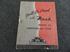 1946 Nash Conditioned Air System Owners Manual Supplement