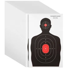 	Juvale 50 Pack Paper Shooting Targets for Range Bulk for Hunting Silhouette	