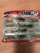 B-Line Toys Farm Animals Set Unbreakable Processed Plastic Set of 12 1960s-70s