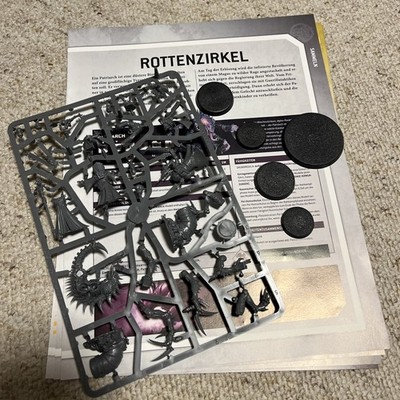 Warhammer 40k Symbiontenkulte Rottenzirkel  im Gussrahmen und Bauanleitung