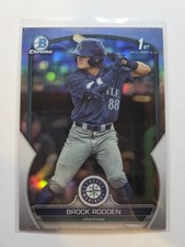 2023 Bowman Chrome 1st Refractor Brock Rodden BDC 171 Mariners