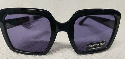 Harper+Roe Rx'able Fashion Sunglasses HR1006 Black, 52-23-140