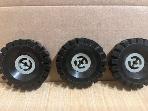 Lot of 4 - Lego Technic Tire Wheel 17 x 43 Black Gray - Picture 2 of 2