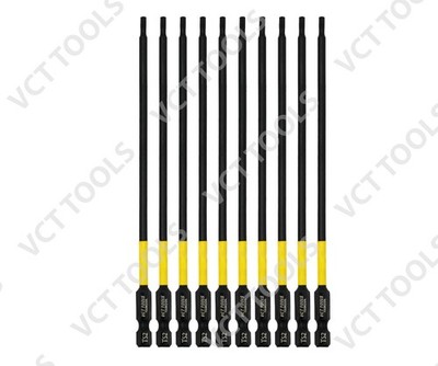 10 Pack Torx T10 Magnetic Anti Slip Screwdriver Quick Change Bits 6  S2 Steel