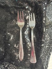 2 Stainless Child's Fork