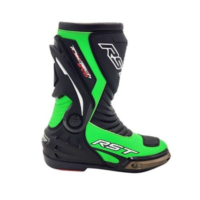 バイク用ブーツ 黒/緑　EUR44 RST Tractech Evo 3 Motorcycle Motor bike Boots Neon Green/Black | eBay