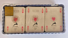 Modiano 3 mazzi carte canasta super plasticate Cofanetto 1967 Lire Cinquecento