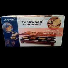 💖Mesa Raclette Interior 1500W Parrilla Eléctrica Techwood TWRG-300