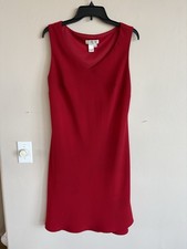 Coldwater Creek Women's Red Sheath Dress Size 12