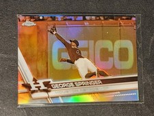 2017 Topps Chrome - George Springer #129 Sepia Refractor Astros Blue Jays 