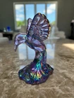 Fenton Hummingbird Figurine, Violet Iridescent,  Vintage 2005