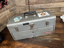 Craftsman Sears 65334 - 2 Drawer Tool Box Gray Made in USA - Vintage