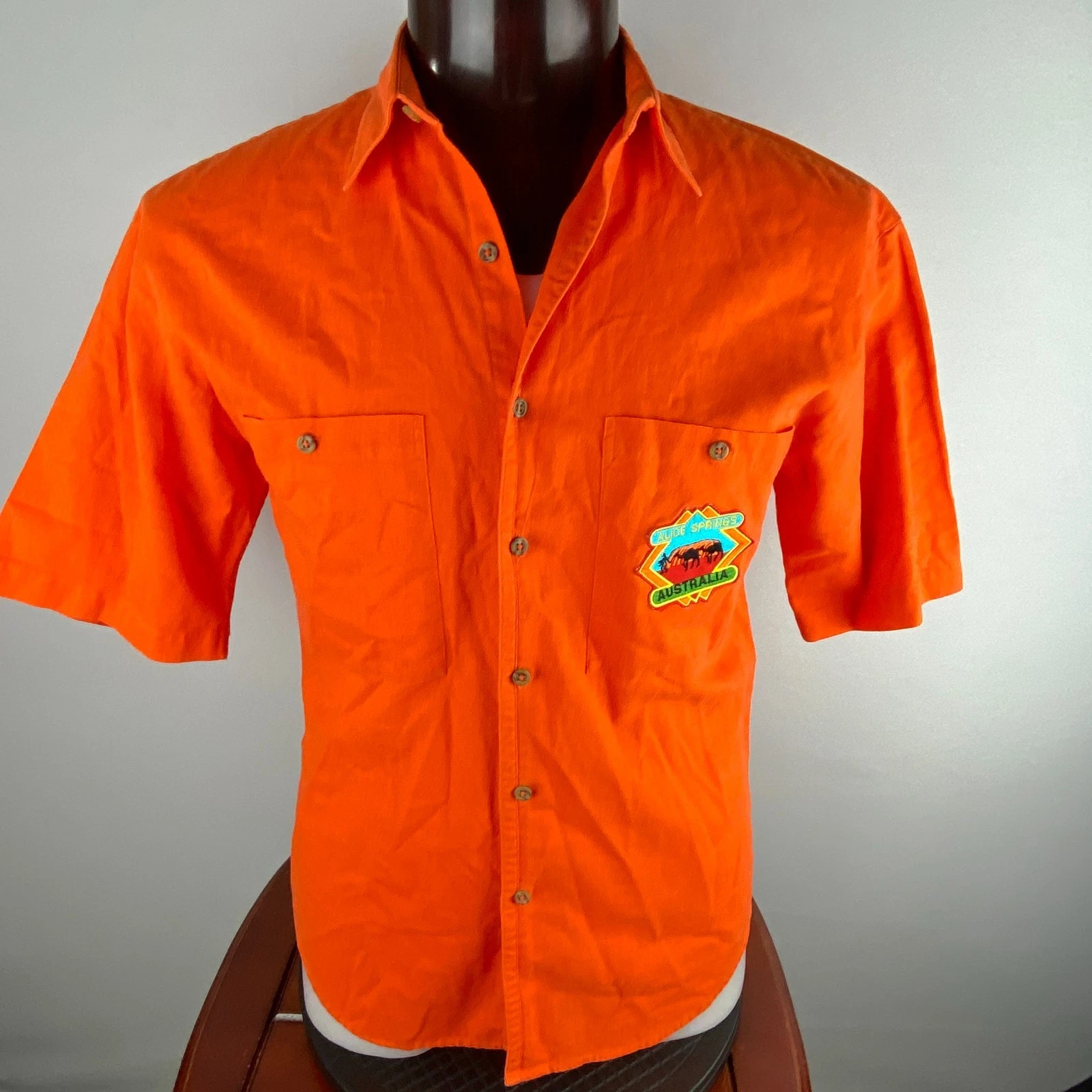 Perry Ellis Aiice Springs Mens Linen Blend Casual Short Sleeve Pockets M
