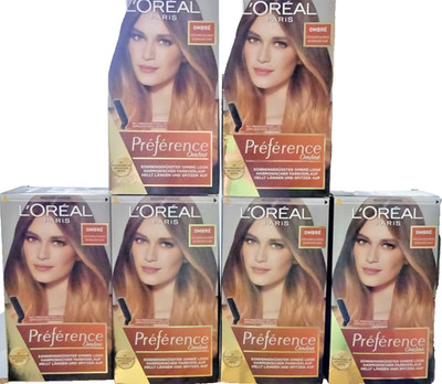 L´Oreal Preference Ombre für Dunkelblondes bis Braunes Haar 6 Packungen