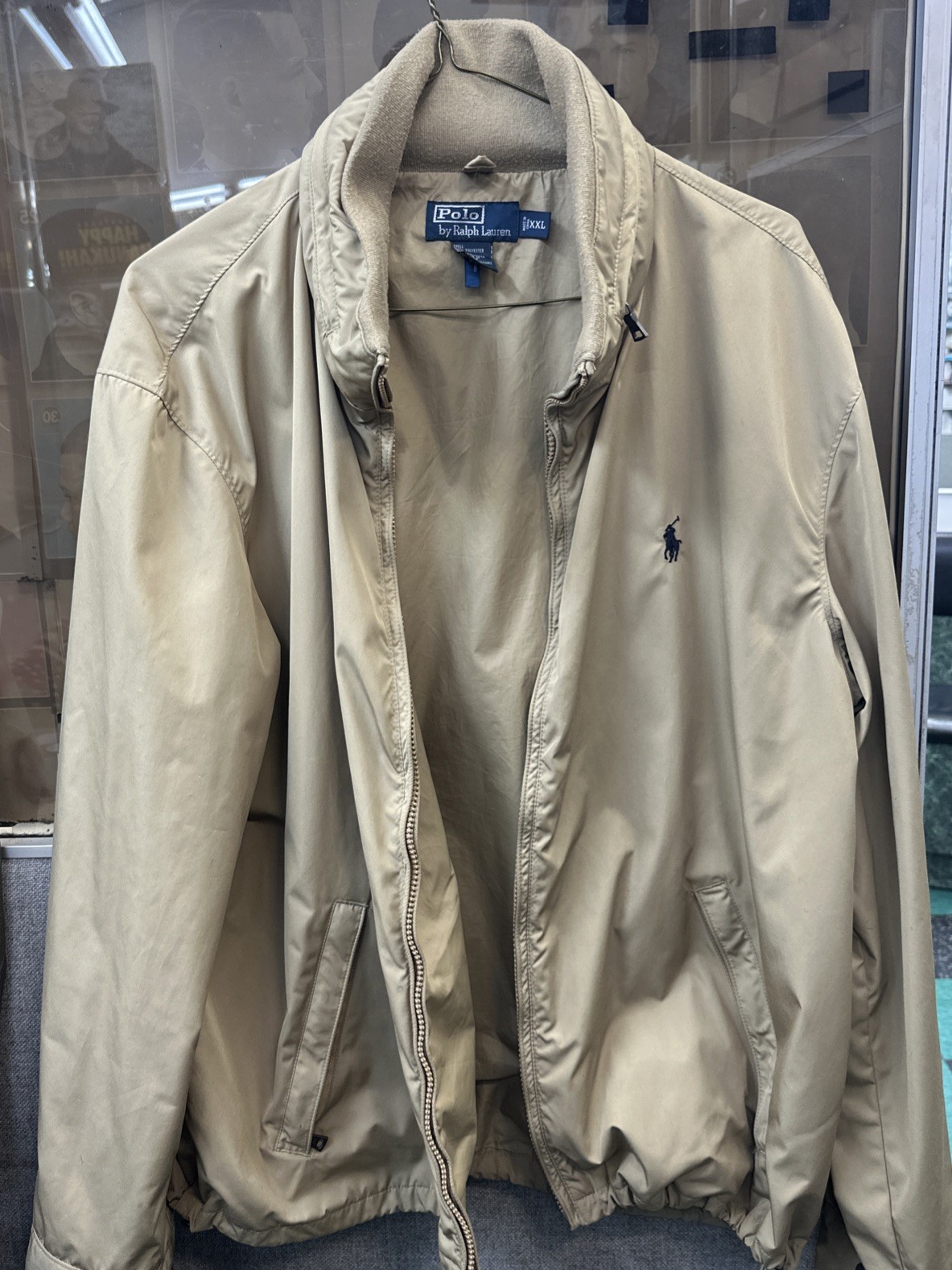 Polo Ralph Lauran Men's Full Zip Hood Tan Vintage… - image 1