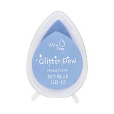 Sky Blue Pigment Ink Pads for Stamps Embossing Craft Card Making, 2 x 1.3 Inch