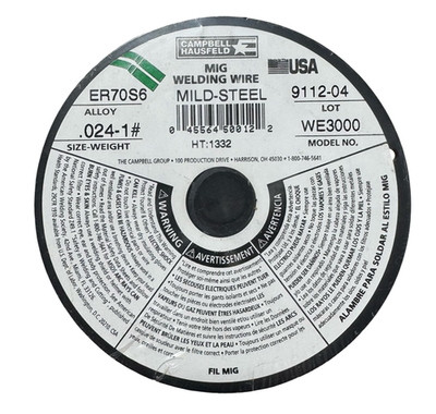 #ad Campbell Hausfeld .024quot; MIG Welding Wire Mild Steel WE3000 USA Made $13.59