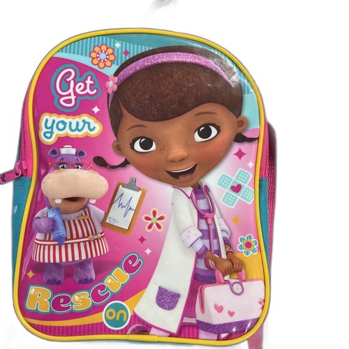 Doc McStuffins Backpack Disney Toddler Bag Size 10.5β H x 9β Multicolor