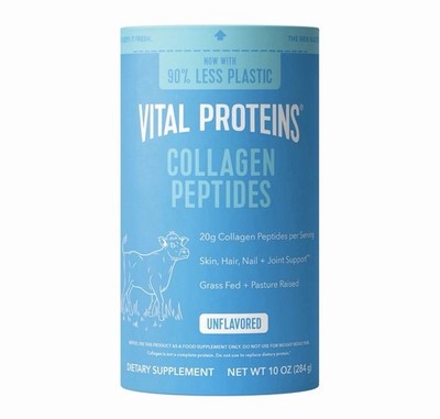Vital Proteins Collagen Peptides Powder Unflavored 10oz Hair/Skin/Nails 08/28 -P