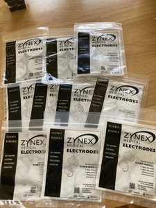 Zynex 10 Bags of 4 Electrodes & 12 9-Volt Batteries BRAND NEW SEALED FREE SHIP