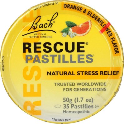 Rescue Pastilles Orange Elderflower, 1.7 OZ