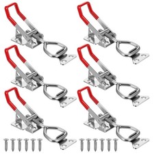 6 Pack 4001 Toggle Latch Clamp with Lock Hole, 304 Stainless Steel Adjustable...