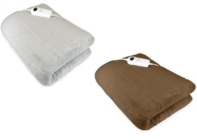 STAYWARM elektrisch beheizte Wohndecke braun oder grau 180 x 130 cm