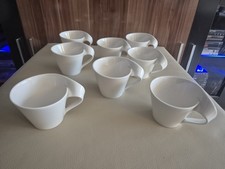 8 x Villeroy & Boch / New Wave / Kaffeetassen weiß - wie Neu! Top!