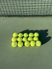 Lot of 15 Used Tennis Balls   Penn 2 Dunlop   Medium Condition Great for Dogs