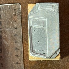 Vintage Printing Plate Cliche Letterpress Block for a Cooker