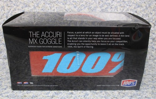 Motocross Goggles MX GOGGLES 50200-346-02 The Accuri Dauphine Red NEW see pix - Picture 4 of 6
