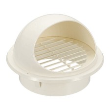 7" Round Soffit Air Vents, Removable Half Spherical Air Vent Cap, White